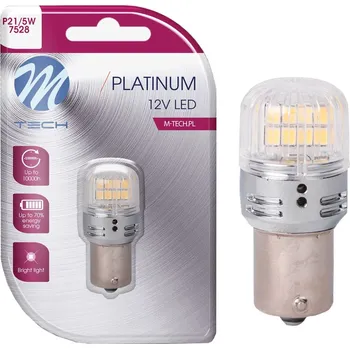 Autožárovka LED žárovka P21/5W 12/24V CANBUS BÍLÁ