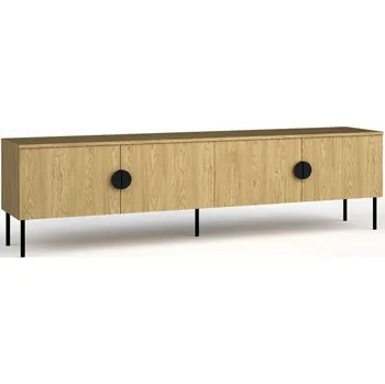 Televizní stolek Široký televizní stolek 200 cm MOSQURA - baltský dub