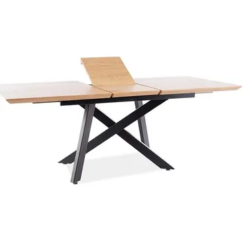 Jídelní stůl Rozkládací jídelní stůl GARRY - 160x90, dub / černý