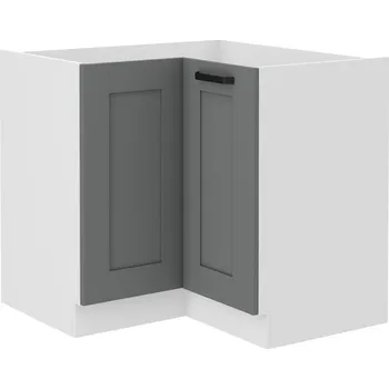 Kuchyňská skříňka Dolní rohová skříňka LAILI - 90x90 cm, šedá / bílá