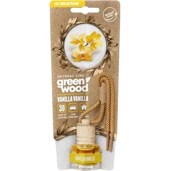 Vůně do auta Elix Green Wood Vanilla Vanilka Pro dlouhotrvající osvěžení vašeho okolí