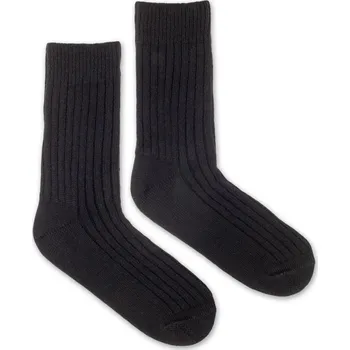 Dámské ponožky Vlněné ponožky Vlnáč žebro s lemem, černé M (39-42)