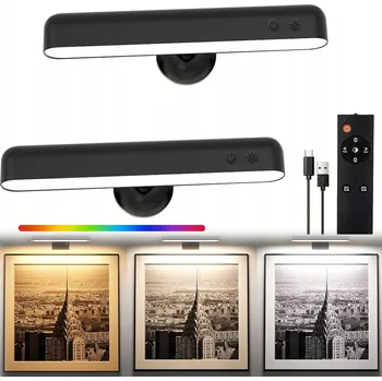 Nástěnné svítidlo LED BEZDRÁTOVÉ NÁSTĚNNÉ SVÍTIDLO NA BATERIE AKUMULÁTOR NÁSTĚNNÉ SVÍTIDLO DO PŘEDSÍNĚ 2KS