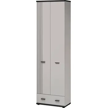 Šatní skříň Šatní skříň 60 cm PETUNIA se šuplíkem - kašmír / černá