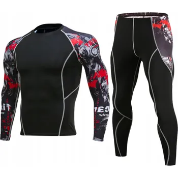 Pánské tričko Komplet HomeDesign23 Termoaktivní pánské prádlo černé vel. XL