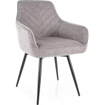 Jídelní židle Čalouněná jídelní židle ADONIRA - šedá / černá