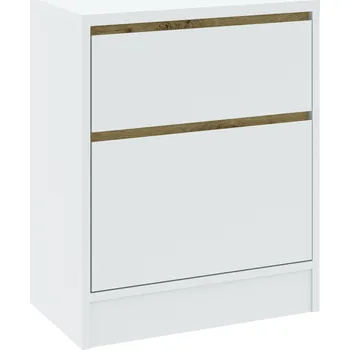 Noční stolek Noční stolek SHERMAN - dub artisan / bílý