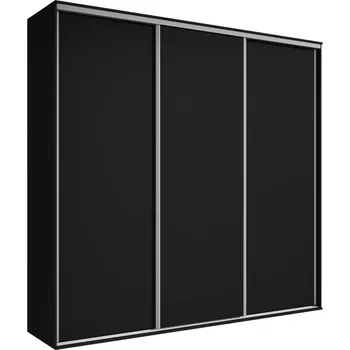 Šatní skříň Třídveřová šatní skříň 254 cm AMBOY 4 - černá