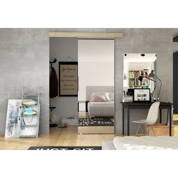 Interiérové dveře Posuvné dveře se zrcadlem ILAS II. dub sonoma