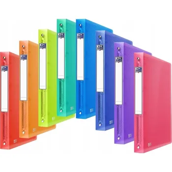 Kroužkový pořadač OXFORD URBAN PP A4/40MM/4 kroužky, mix barev