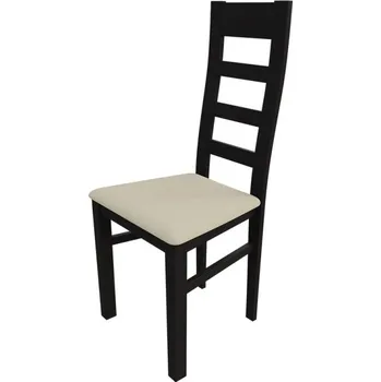 Jídelní židle Kuchyňská židle MOVILE 25 - wenge / béžová ekokůže