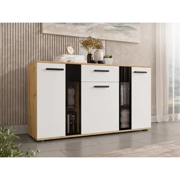 Komoda Kombinovaná komoda VENNY - dub artisan / bílá