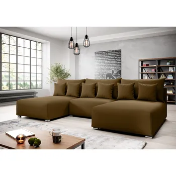 Sedací souprava Sedací souprava do U ROSIANA - tmavě hnědá