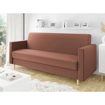 Pohovka Rozkládací pohovka s úložným prostorem BAZYLI - indická růžová