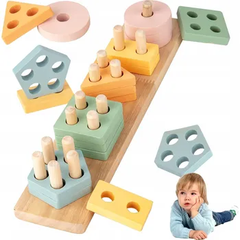 Hračka pro nejmenší Montessori Hračka - Skládací - Vzdělávací, vývojová Hračka - Dárek