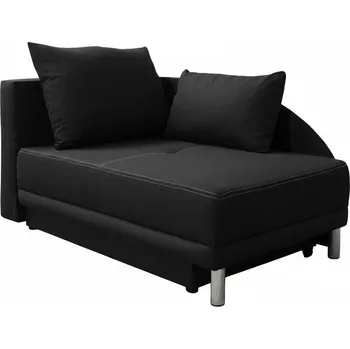 Pohovka Dětská rozkládací pohovka ANASTAZJA - černá, levá