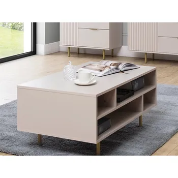 Konferenční stolek Konferenční stolek STELLA - kašmír / zlatý