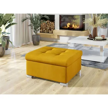 Taburet Taburetka do obýváku NELLI 1 - žlutá 3