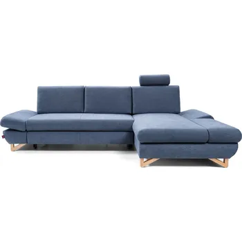 Sedací souprava Rozkládací rohová sedačka GULEPA 1 - modrá, pravý roh