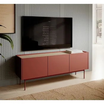 Televizní stolek TV stolek PAULIEN - cihlový