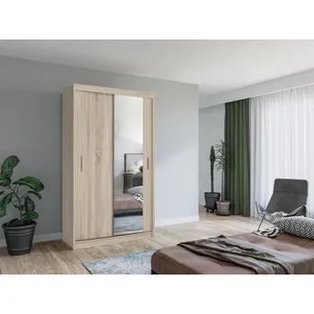 Šatní skříň Šatní skříň se zrcadlem 120/62 KAILAN - dub sonoma