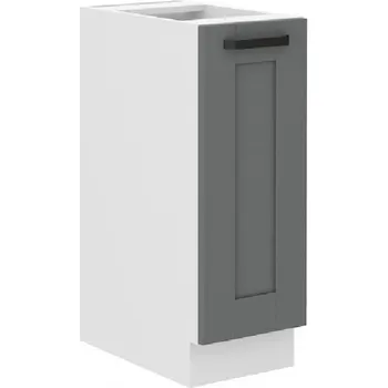 Kuchyňská skříňka Výsuvná skříňka LAILI - šířka 30 cm, šedá / bílá