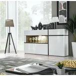 Široká komoda CELINE - bílá