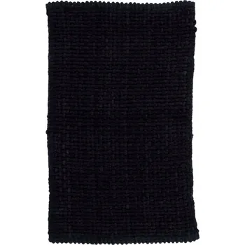 Rohožka Koupelnová předložka pratelná Měkká Savá Pletená rohožka 40x60cm Černá