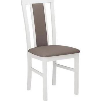 Jídelní židle Židle ke kuchyňskému stolu FRATONIA 400 - bílá / hnědá 1