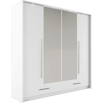 Šatní skříň Šatní skříň 209 THEKLA se zrcadly - bílá