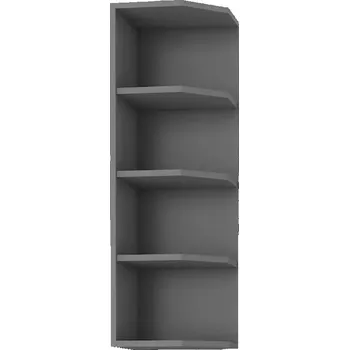 Kuchyňská skříňka Vysoká rohová skříňka NOMIN - šířka 30 cm, antracit