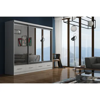 Šatní skříň Šatní skříň 250/62 MIRABELA 1 - bílá