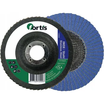 Brusný kotouč Lamelový brusný kotouč zirkonový korund 115mm zrnitost K40 rovný FORTIS