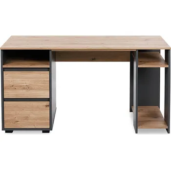 Dětský psací stůl AGIRA - antracitový / dub