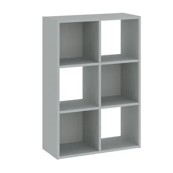 regál Regál s policemi LAMPASES 2 - šedý