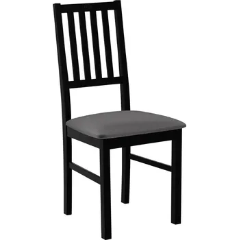 Jídelní židle Dřevěná jídelní židle DANBURY 7 - černá / tmavá šedá