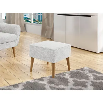 Taburet Taburetka LEVI - světlá šedá