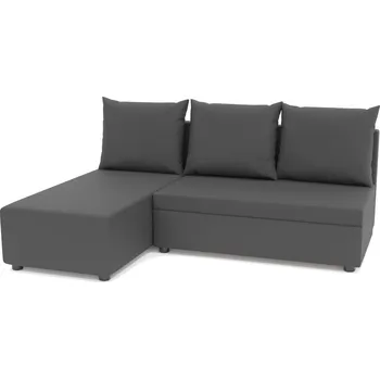 Sedací souprava Rohová sedačka s úložným prostorem MELIKA - grafitová