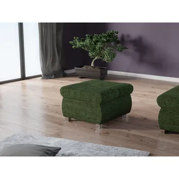 Taburet Taburetka ABEL 1 - lahvově zelená