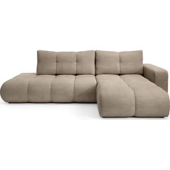 Sedací souprava Rozkládací sedačka s úložným prostorem TRURO 1 - světlá šedá, pravý roh