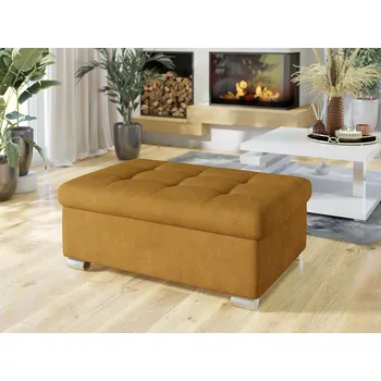 Taburet Taburetka do obýváku NELLI 2 - hořčicová