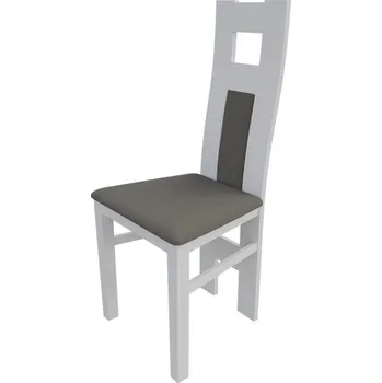 Jídelní židle Jídelní židle MOVILE 20 - bílá / šedá ekokůže