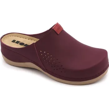 Dámská zdravotní obuv Leon 930 Dámská pohodlná gelová obuv - Vínová Velikost: 39