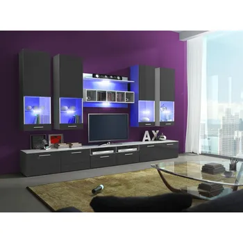 Obývací stěna Obývací stěna AYLIM 2 - bílá / šedá