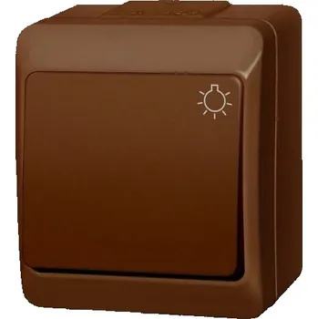 vypínač Jednopólový vypínač Klasik Elektro-Plast Nasielsk, odstíny hnědé 0336-06