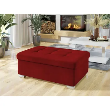 Taburet Taburetka do obýváku NELLI 2 - červená