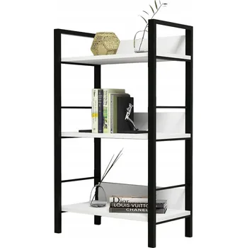 Knihovna Regál na knihy 3 police Bílý Moderní, Industriální DIVERSI 6003