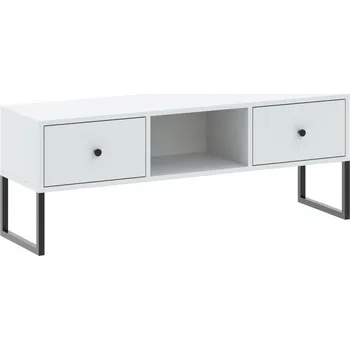 Televizní stolek Televizní stolek se šuplíky SANGER - bílý