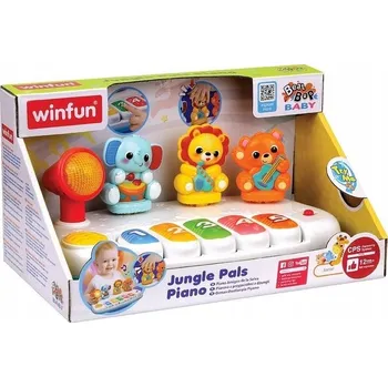 INTERAKTIVNÍ EDUKATIVNÍ PIANINO SE ZVÍŘÁTKY JUNGLE PALS, MELODIE WINFUN
