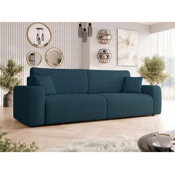 Pohovka Pohovka s úložným prostorem CLEBURNE - modrá